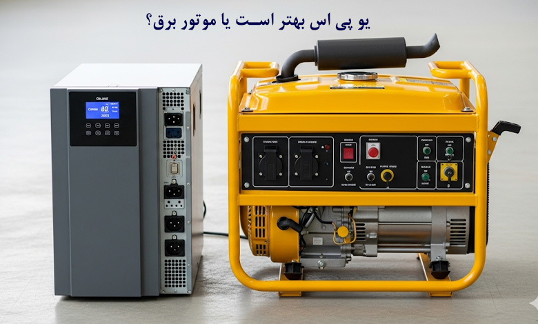 یو پی اس بهتر است یا موتور برق؟